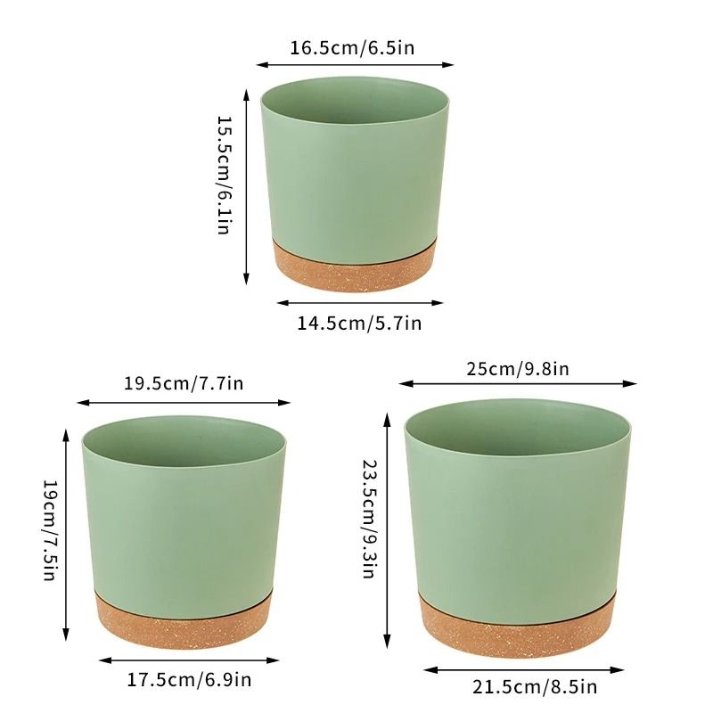 Self Watering Plant Pots Automatic Bottom Watering Planters with Saucer
