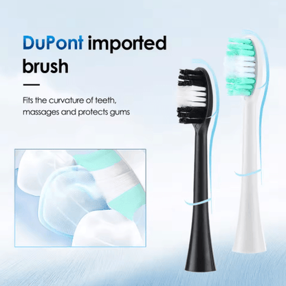 Professional Sonic Electric Toothbrush for Adults with Deep Cleaning & Brush Heads