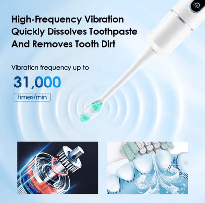 Professional Sonic Electric Toothbrush for Adults with Deep Cleaning & Brush Heads