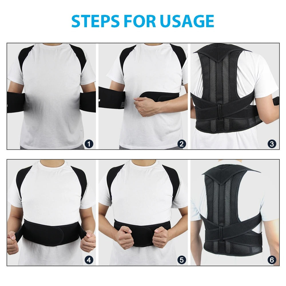 Posture Corrector Back Brace for Men and Women Back Straightener for Scoliosis and Hunchback Support