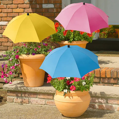 Weatherproof Sun Shade Cloth Umbrella, Plant Shade with Metal Stake, Outdoor Flowers and Potted Plant Garden Supplies
