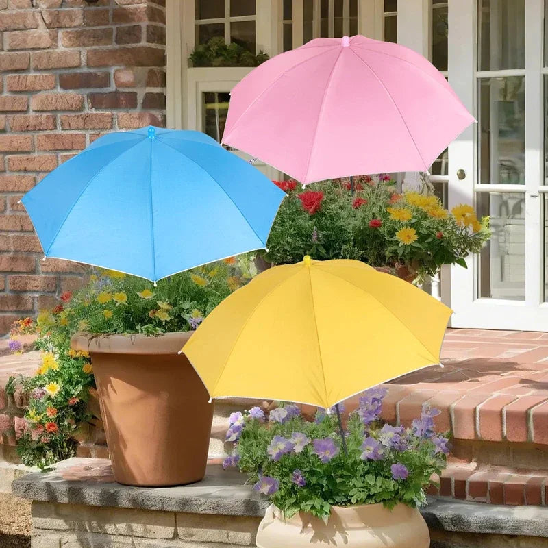 Weatherproof Sun Shade Cloth Umbrella, Plant Shade with Metal Stake, Outdoor Flowers and Potted Plant Garden Supplies