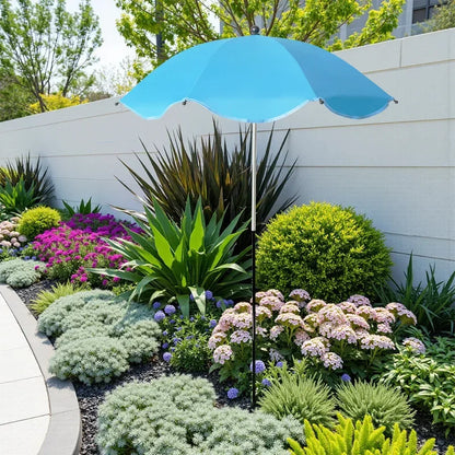 Weatherproof Sun Shade Cloth Umbrella, Plant Shade with Metal Stake, Outdoor Flowers and Potted Plant Garden Supplies