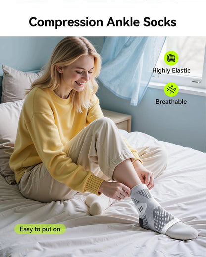 Neuropathy Relief Socks for Men & Women, Ultra-Breathable Plantar Fasciitis & Achilles Tendonitis Support