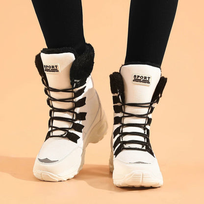 Womens High-Performance Thermal Snow Boots – Waterproof Mid-Calf Hiking & Winter Boots