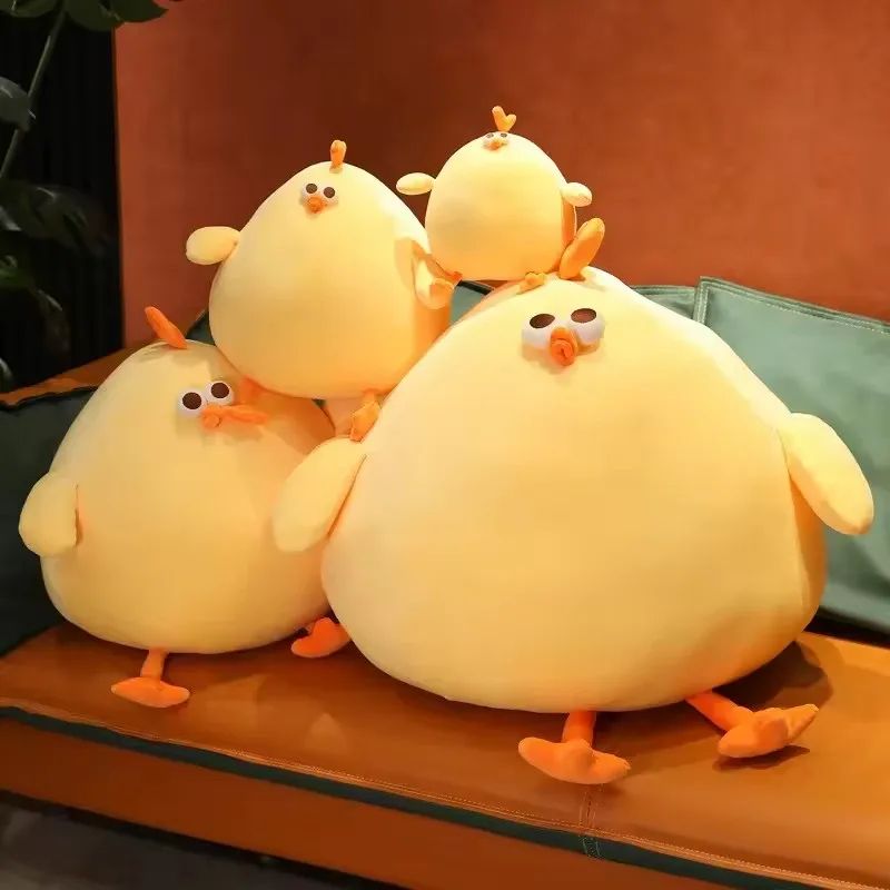 Funny Fat Chicken Plush Pillow Neck Cushion – Soft Stuffed Animal Comfort Buddy
