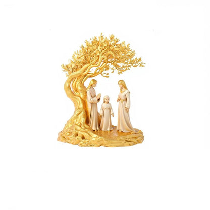 Moonlit Prayer Tree Religious Desk & Wall Art – Spiritual Home Decor Gift
