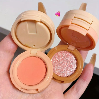3-in-1 Professional Makeup Palette – 3-Layer Matte & Pearlescent Blush, Highlighter, and Contouring Set
