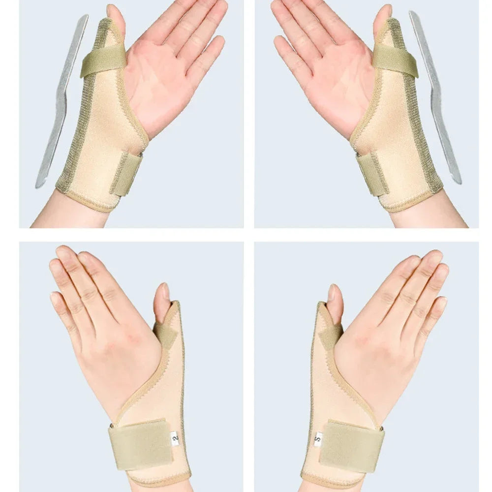 Thumb Spica Support Brace, Trigger Thumb Splint for Pain, Arthritis, Tendonitis, Sprains for Right & Left Hand