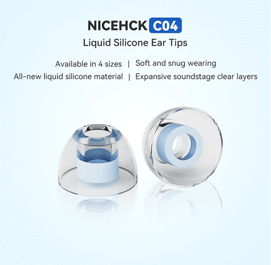 NICEHCK Liquid Silicone Ear Tips Noise Isolating Reusable Eartips