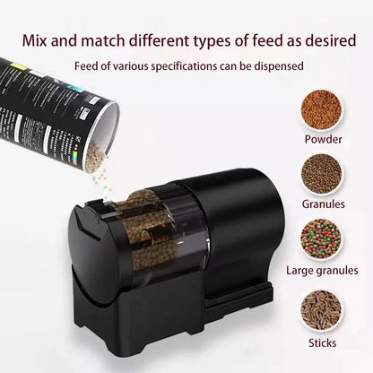 Automatic Fish Feeder with Timer – 100 ml Fish Tank Food Dispenser for Fish & Turtles