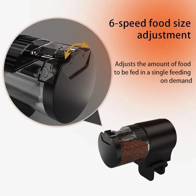 Automatic Fish Feeder with Timer – 100 ml Fish Tank Food Dispenser for Fish & Turtles