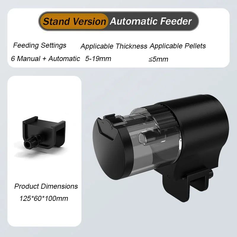 Automatic Fish Feeder with Timer – 100 ml Fish Tank Food Dispenser for Fish & Turtles