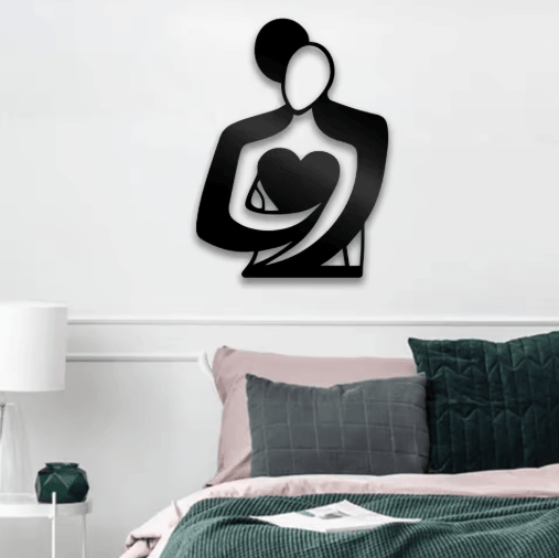 Embrace Love Metal Wall Decor Sign for Modern Home Spaces