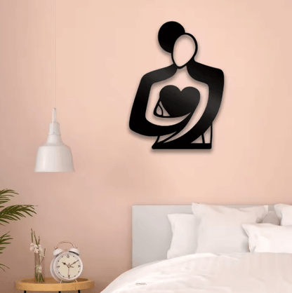 Embrace Love Metal Wall Decor Sign for Modern Home Spaces