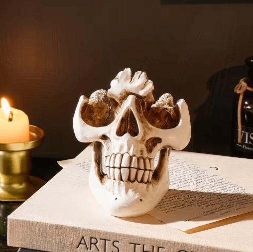 Halloween Skull Resin Glasses Holder Decorative Storage Rack