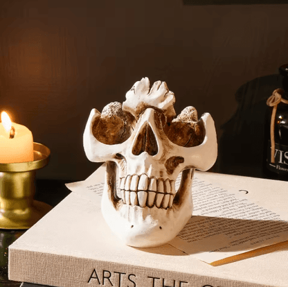 Halloween Skull Resin Glasses Holder Decorative Storage Rack