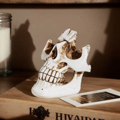 Halloween Skull Resin Glasses Holder Decorative Storage Rack