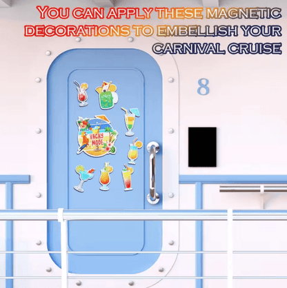 8-Piece Cruise Duck Door Magnets Set Fun Cabin Decor for Cruise Doors & Fridge