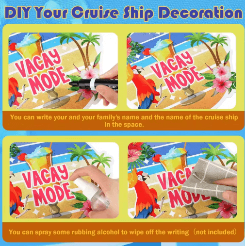 8-Piece Cruise Duck Door Magnets Set Fun Cabin Decor for Cruise Doors & Fridge
