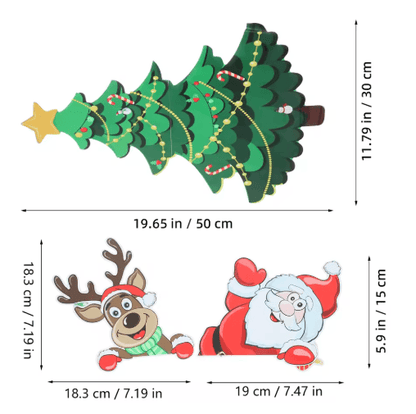 Christmas Tree Magnetic Fridge Magnets Holiday Kitchen & Home Decor Stickers