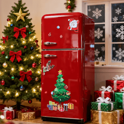 Christmas Tree Magnetic Fridge Magnets Holiday Kitchen & Home Decor Stickers