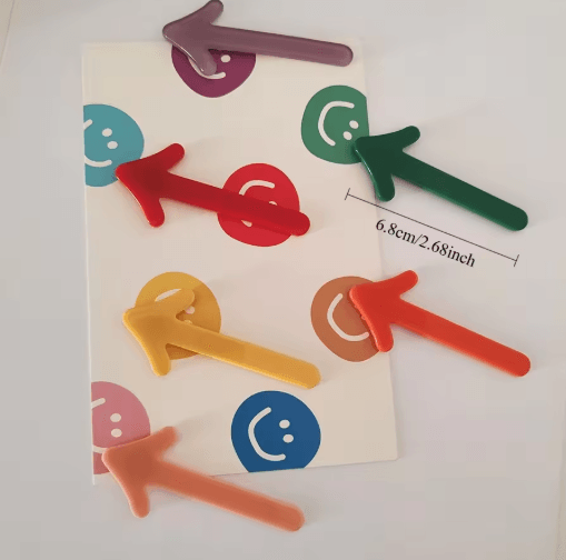 Cute Arrow Refrigerator Magnets Set Fun Photo & Message Markers (6pcs)