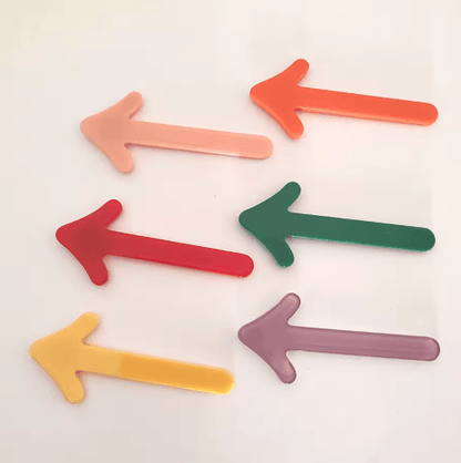 Cute Arrow Refrigerator Magnets Set Fun Photo & Message Markers (6pcs)