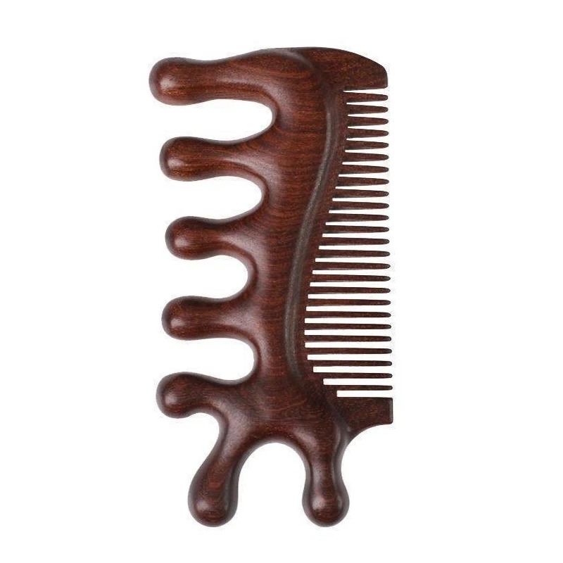 Green Sandalwood Massage Comb – Anti-Static Scalp Meridian Relax Tool