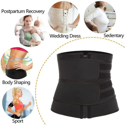Waist Trainer Sweat Belt Waist Cincher for Workout Tummy Control