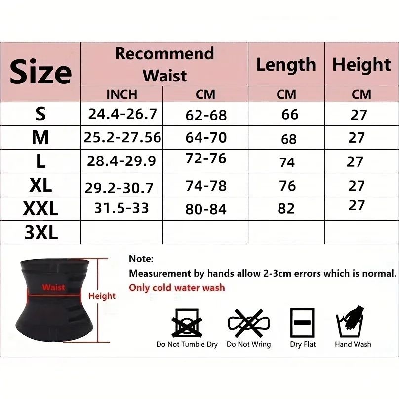 Waist Trainer Sweat Belt Waist Cincher for Workout Tummy Control