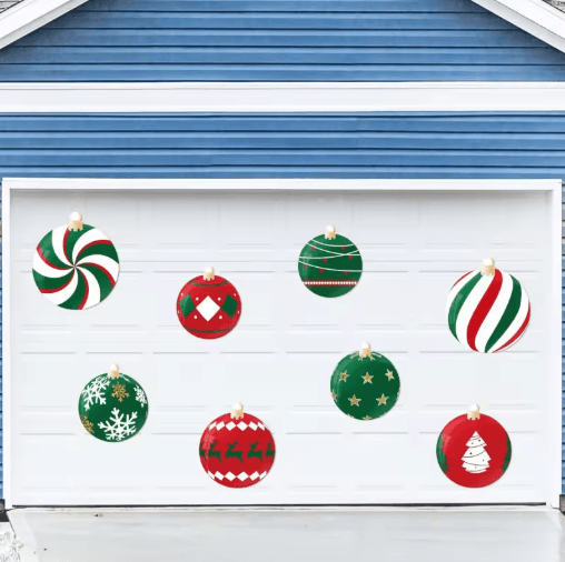 Premium 8-Piece Christmas Garage Door Magnets Set – Festive Magnetic Decorations for Home & Holiday