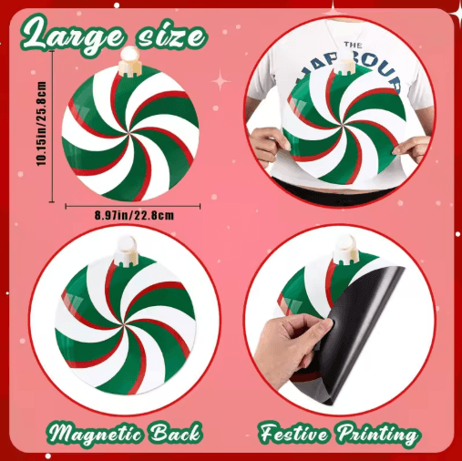 Premium 8-Piece Christmas Garage Door Magnets Set – Festive Magnetic Decorations for Home & Holiday