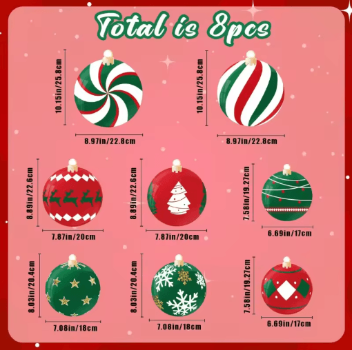 Premium 8-Piece Christmas Garage Door Magnets Set – Festive Magnetic Decorations for Home & Holiday