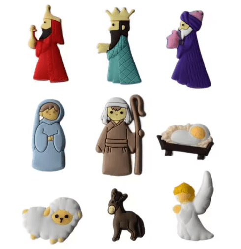 9-Piece Jesus Christian Fridge Magnets Set – Religious Christmas Decor for Kitchen & Home