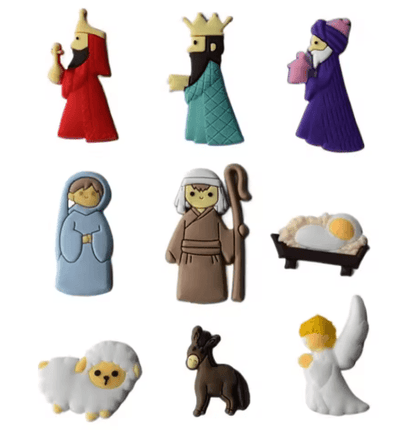 9-Piece Jesus Christian Fridge Magnets Set – Religious Christmas Decor for Kitchen & Home