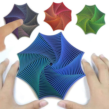 OctaSpin 3D Printed Octagonal Fidget Toy for Stress Relief