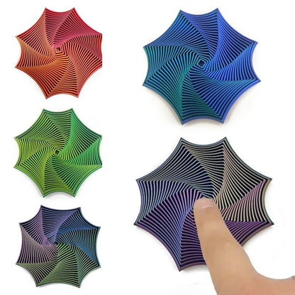 OctaSpin 3D Printed Octagonal Fidget Toy for Stress Relief