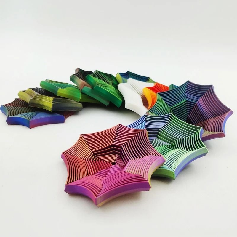 OctaSpin 3D Printed Octagonal Fidget Toy for Stress Relief