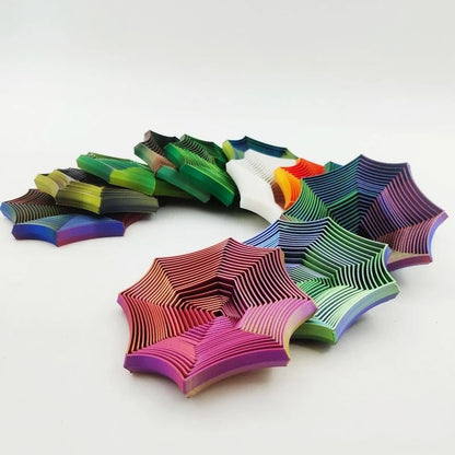 OctaSpin 3D Printed Octagonal Fidget Toy for Stress Relief
