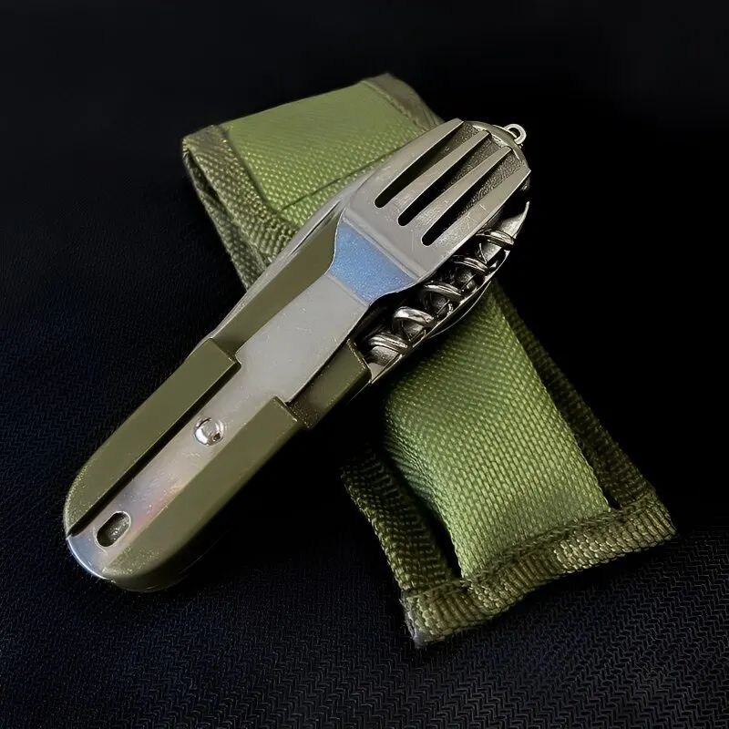 TrailMate 7-in-1 Stainless Steel Camping Utensil Set