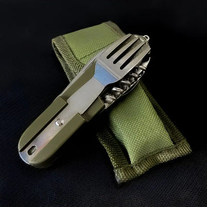 TrailMate 7-in-1 Stainless Steel Camping Utensil Set