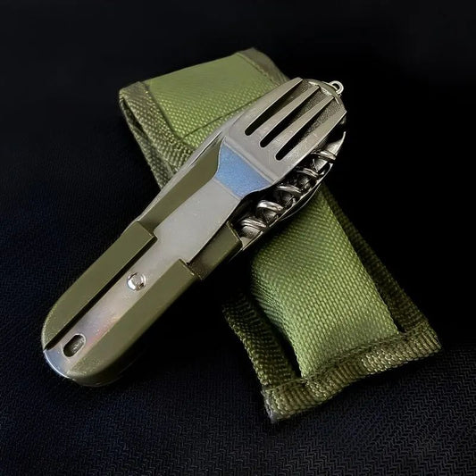 TrailMate 7-in-1 Stainless Steel Camping Utensil Set