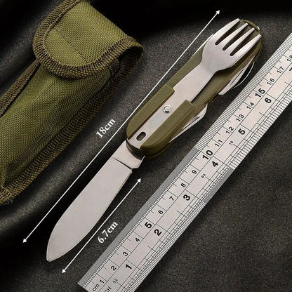 TrailMate 7-in-1 Stainless Steel Camping Utensil Set