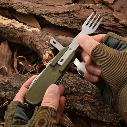TrailMate 7-in-1 Stainless Steel Camping Utensil Set
