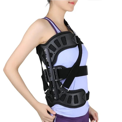 Aluminum Alloy Scoliosis Correcting Brace Adjustable Spinal Straightener Brace for Posture Support Adults and Kids