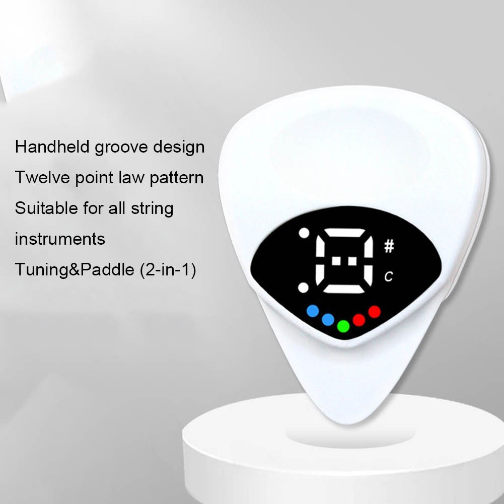 Guitar Tuner, Picks Tuner for Acoustic, Electric Guitar, Bass, Mandolin, Essential Musical Accessories