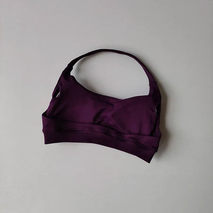 Seamless Shockproof Padded Athletic Sport Bra Yoga Crop Top