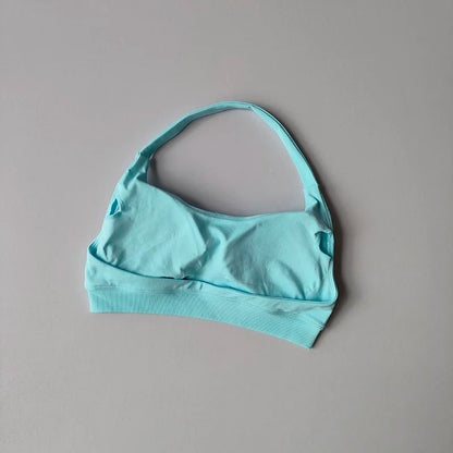 Seamless Shockproof Padded Athletic Sport Bra Yoga Crop Top