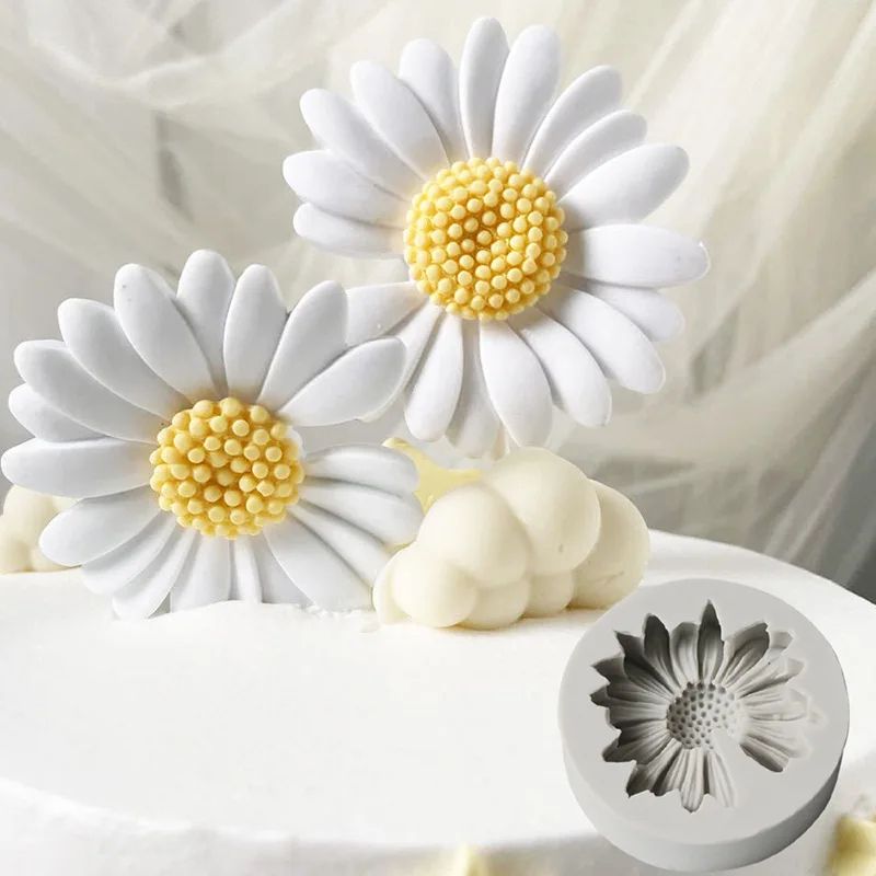 Artisan Daisy & Chamomile Silicone Craft Mold – Floral DIY soap & candle making Mold Set